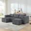Canapé modulaire compact avec coussin moelleux-570248982