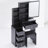 Small Bedroom Vanity With Cushioned Stool, Large Sliding Mirror, Multi-layer Storage, Cabinet For Narrow Spaces Table Seat & Storage Cabinet, , , , Ul Listed-991777676