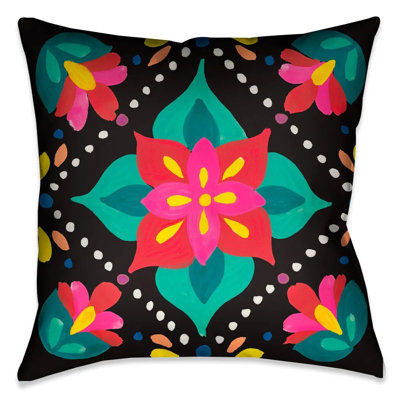 Folk Art Floral II Indoor Decorative Pillow