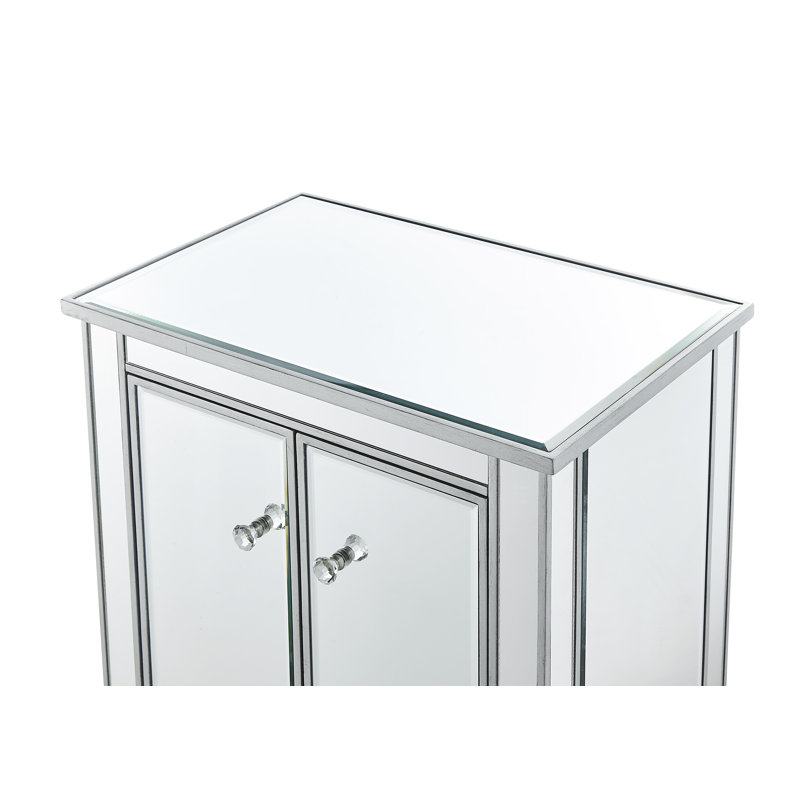 Table de chevet Latasha en argent