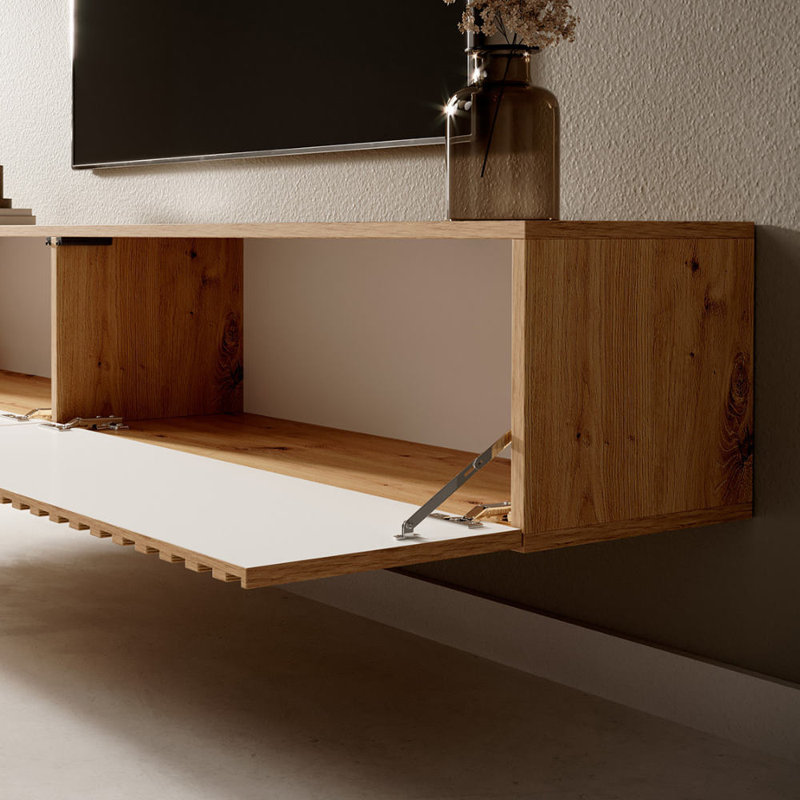 Gui TV Stand for TVs up to 75", Light Brown