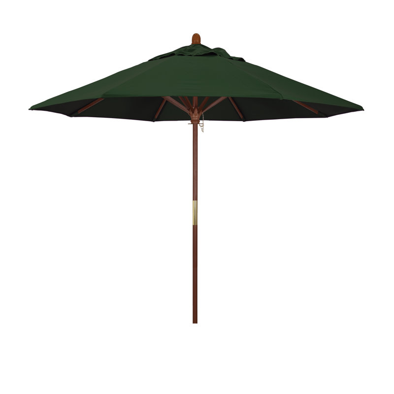 Manford 108'' Outdoor Umbrella, Pacifica Hunter Green Performance Canvas