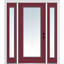 Porte d'entrée pré-suspendue en fibre de verre préfinie lisse-46030364-46030366-46030368