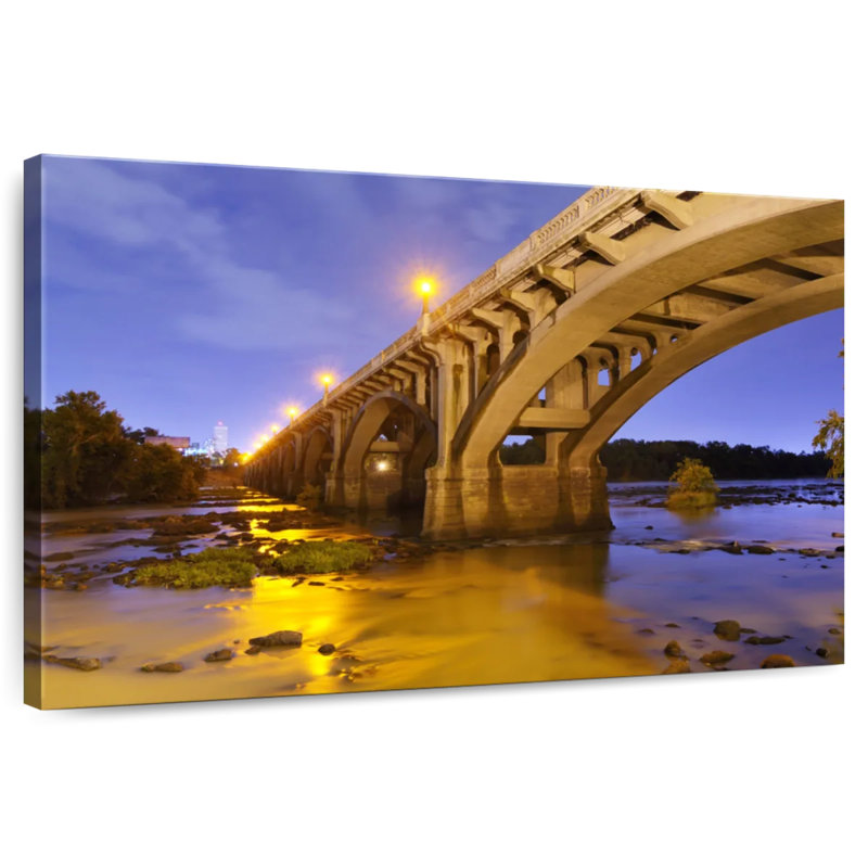 Lit Gervais Street Bridge, 30" H x 45" W