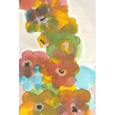 Floral Cascade I by Jodi Fuchs - Wrapped Canvas Painting
