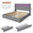 Upholstered Bed Frame With 3 Drawers And Led Light,Platform Bed Supports up to 900 lbs,Easy Assembly and Noise-Free-16145017-16144998