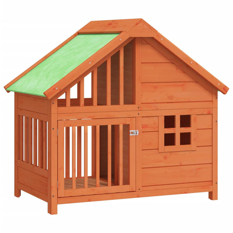 Glenloft Wood Dog House, Brown