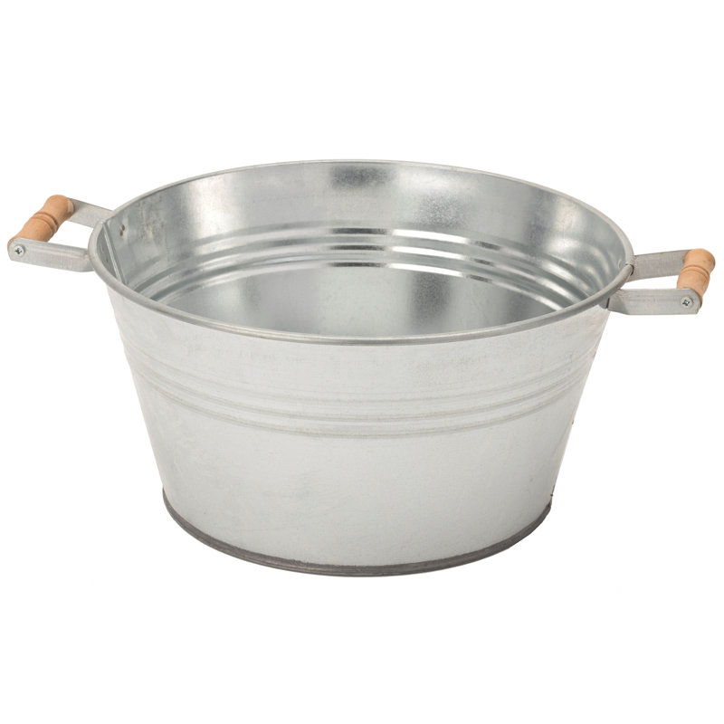 Rosellen Metal Beverage Tub, Silver