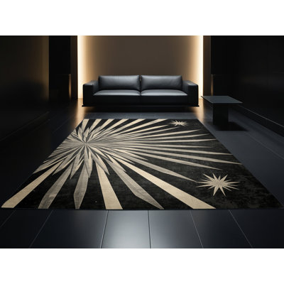 Tapis chic et luxueux lavable à la machine Pantelie