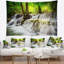 Paysage niveau cinq de la tapisserie de cascade d'erawan-28485728