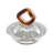 Nelligan Glass Faceted Ombre Geometric Decorative Jars with Diamond Knobs Set-1499132832