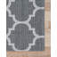 Tapis géométrique en coton gris foncé / ivoire-83801111