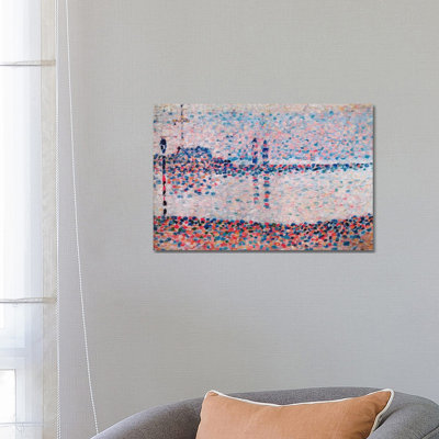 Study For The Channel At Gravelines by Georges Seurat - Wrapped Canvas Print