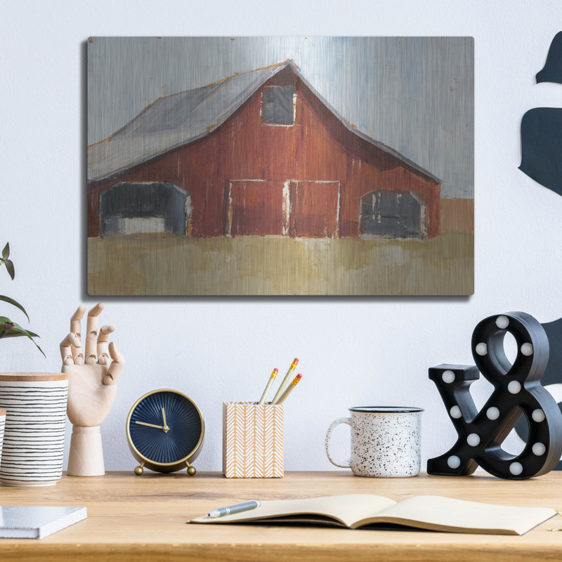 «Rustic Red Barn I» par Ethan Harper, H 12 po x l 16 po