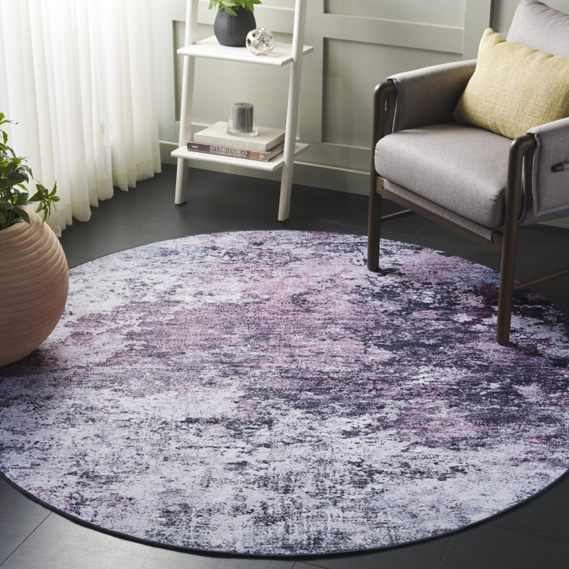 Tapis Olivera avec envers antidérapant, Rond 4 po