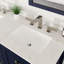 Meuble-lavabo double 60 po avec plateau Minnich