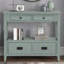 Console 36 po, 4 tiroirs, 1 tablette pour hall d'entrée - Bleu rétro-129912128-129912131-129912132
