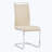Modern Faux Leather Cantilever Dining Chairs with Chrome Base (Set of 4)-92179341-98548425-108344481