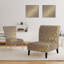 Fauteuil de chambre Golden Marble Design III - Velours rembourré Mid-Century