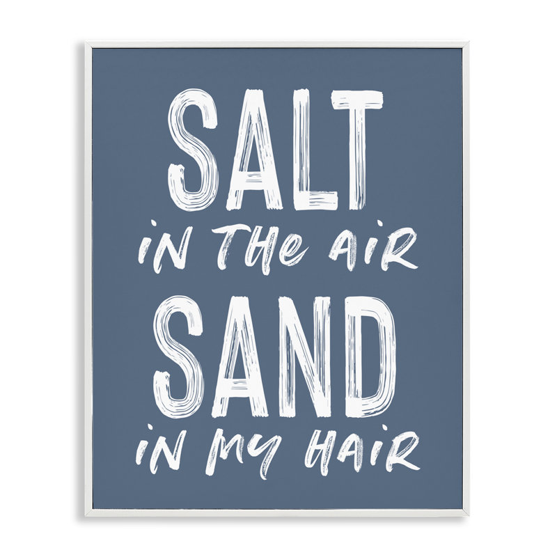 Giclée encadrée Summer Sand, H 30 po x l 24 po, Estampe numérique encadrée blanc bord de mer