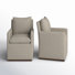 Bobbi 23.23" W Stain Resistant Armchair with Casters (Set of 2)