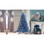 Sapin de Noël artificiel 6 pi avec neige - bleu, 750 pointes, électrique, ignifuge, branche de décoration intérieure de Noël électrique, stable, ornement