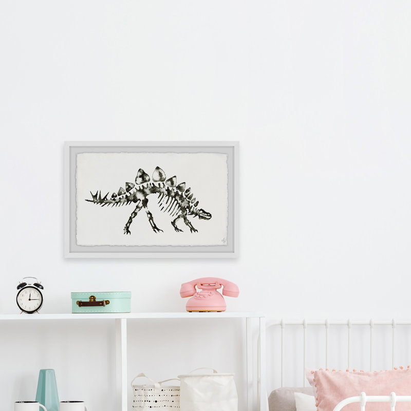 Remigio «Stegosaurus Skeleton», reproduction encadrée, H 8 po x l 12 po x P 1,5 po
