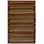 Seraband Wool Striped Area Rug in Brown-34992465
