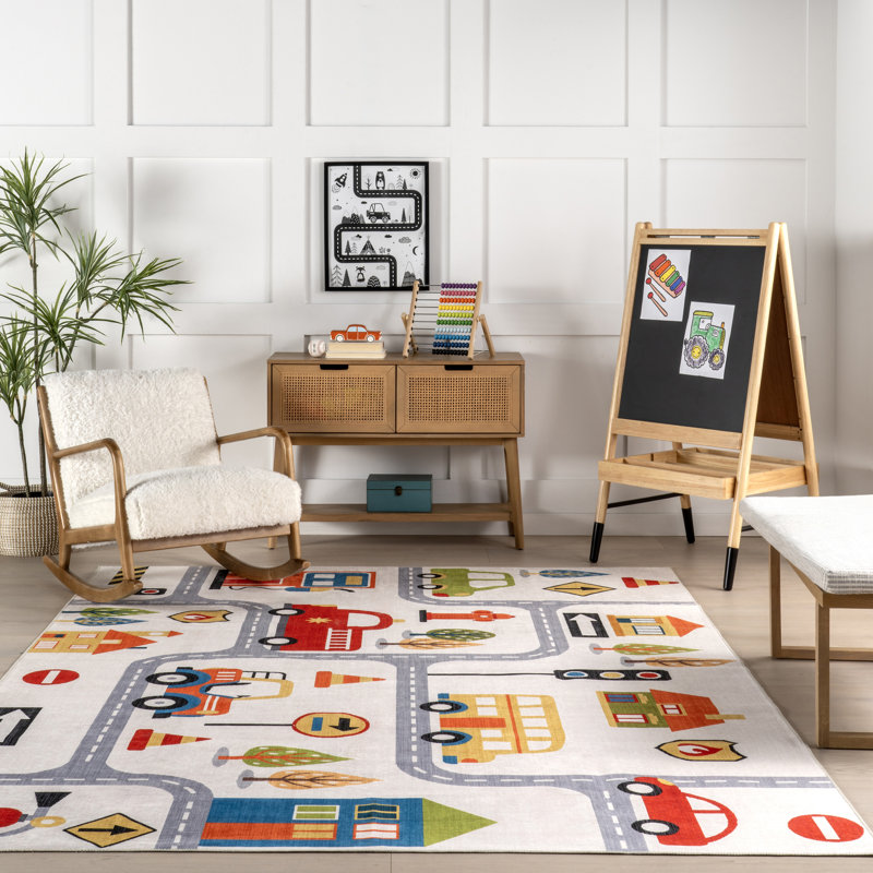  Lettie SplashGuard Machine Washable Area Rug