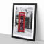 A Red Telephone Box In Abstract - Single Picture Frame Painting-55450932-55450933