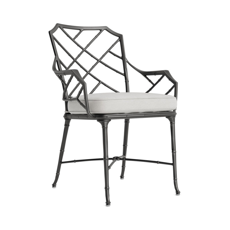 Calcutta Outdoor Dining Chair, Fusion Dove, Textured Pewter