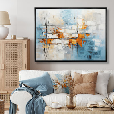 Gandharva Collage Frozen Snow I On Canvas Print