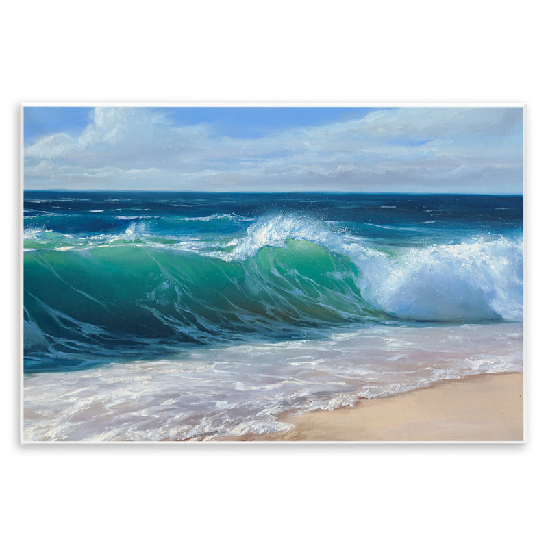Contenu Plaque murale «Beach Waves Shore», conception par Dimitri Sirenko, H 10 po x l 15 po