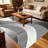 Abstract Grey Black White   area rugs for Living Room, Soft and Comfortable, Suitable for all seasons, easy to maintain, machine washable Indoor floor mat, Under Table Farmhouse suitable for Bedroom, Dining Room, Study,  Balcony, Home Decor Patio-2043161524