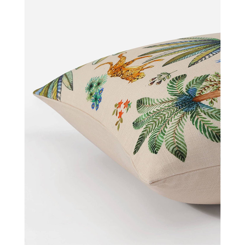 Coussin décoratif Decorate Palms, Minuit minuit