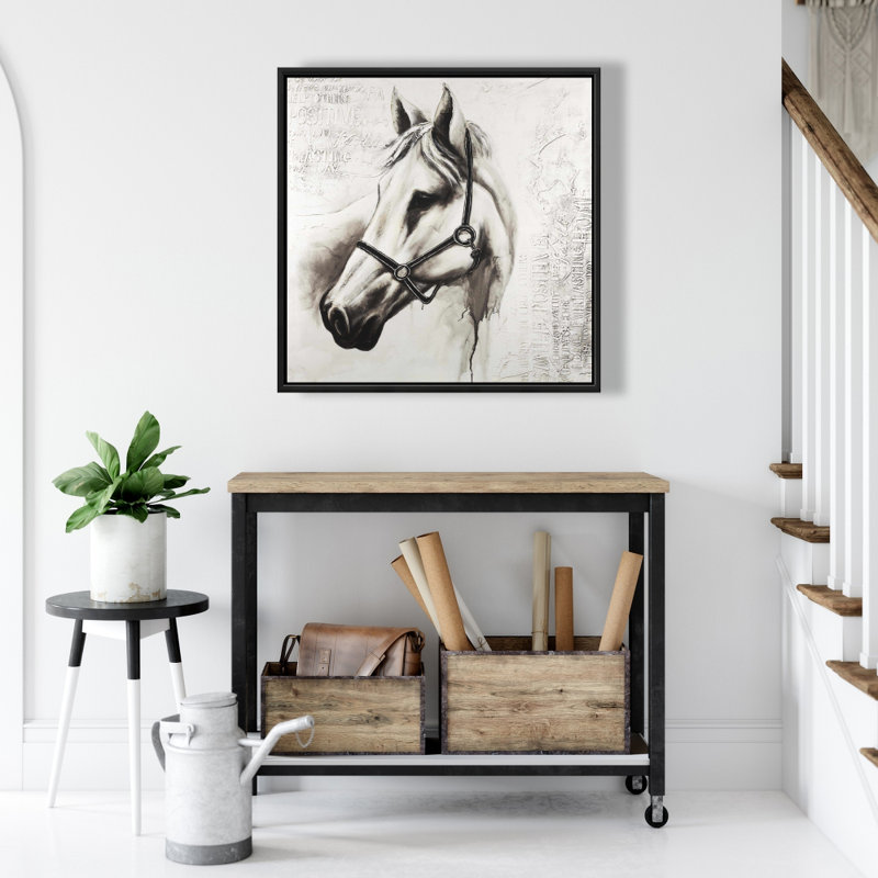«Flicka le cheval blanc», H 24 po x l 24 po