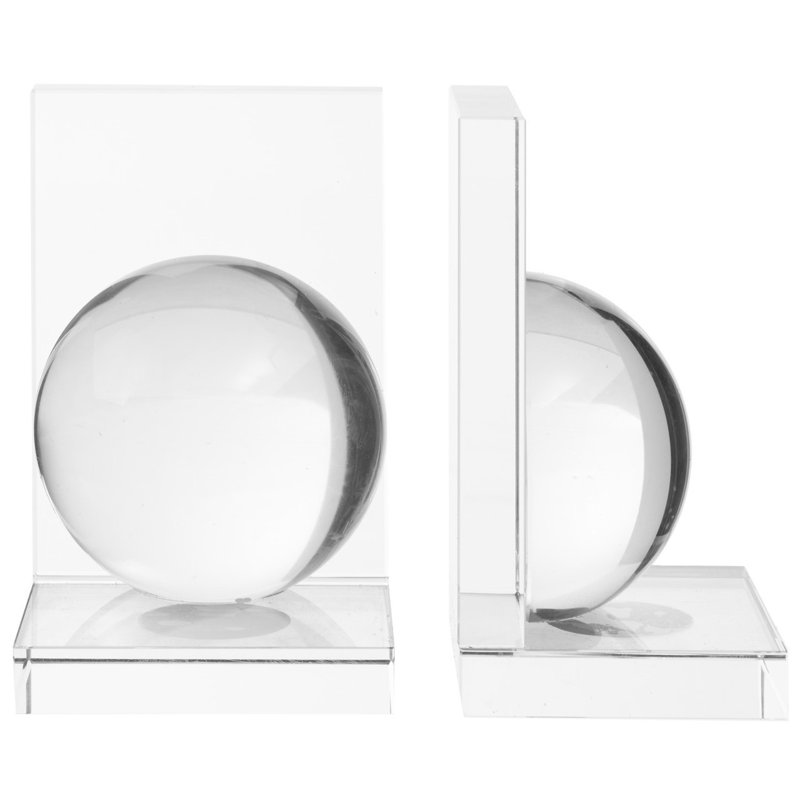 Glass Concrete Agate Non-Skid Bookends Bookend