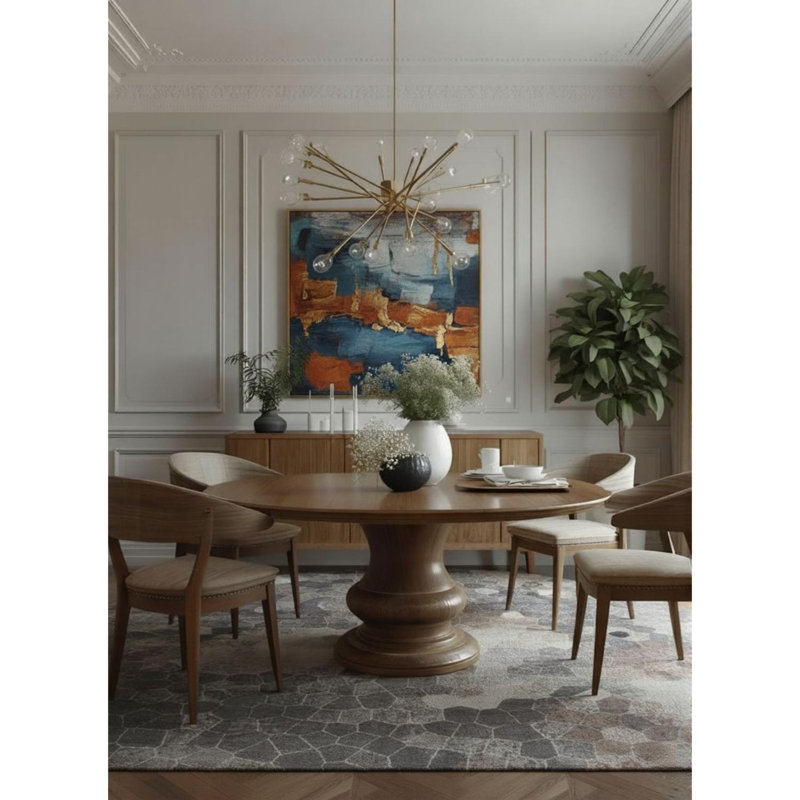 Tapis intérieur / extérieur en mosaïque gris / beige 7 pi x 10 pi (6 pi 7 po x 9 pi 6 po) Joni, Rectangulaire 7 pi x 10 pi