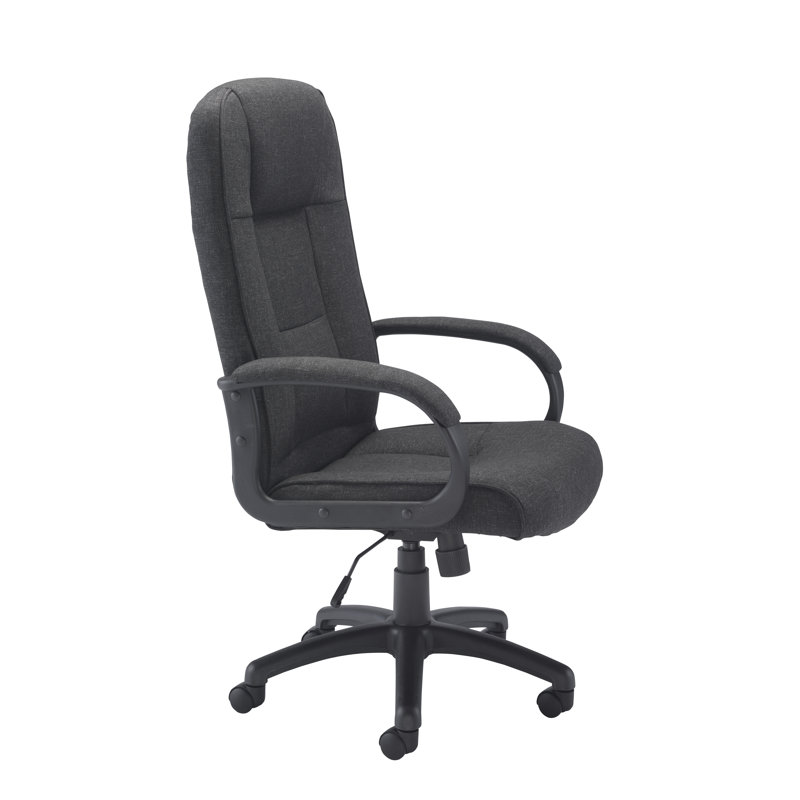 Microfiber / Microsuede Executive Chair, Charcoal