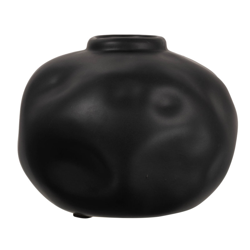 Vase rond en terre cuite Idalou, Black