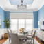 Modern 42" Ceiling Fan With Romote Control, Led Light Kit & Crystal Accents