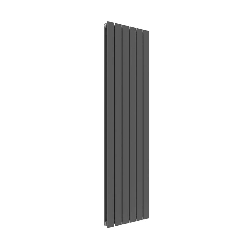 Liberty Vertical Oval Panel Radiator, 160cm H x 48cm W x 8.2cm D, Anthracite