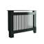 Cache-radiateur en MDF anthracite avec finition laquée à base d'eau pour radiateurs plinthes et muraux