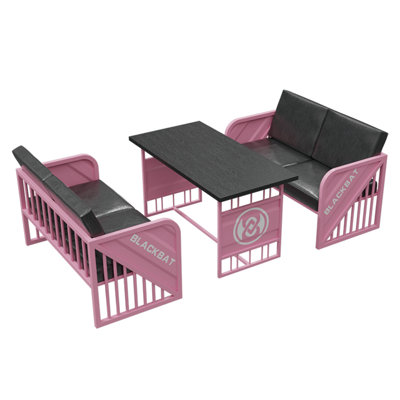 Combinaison de table et de chaises de style industriel