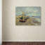 « fishing bateaus on the beach » par vincent van gogh, reproduction sur toile tendue-929365389