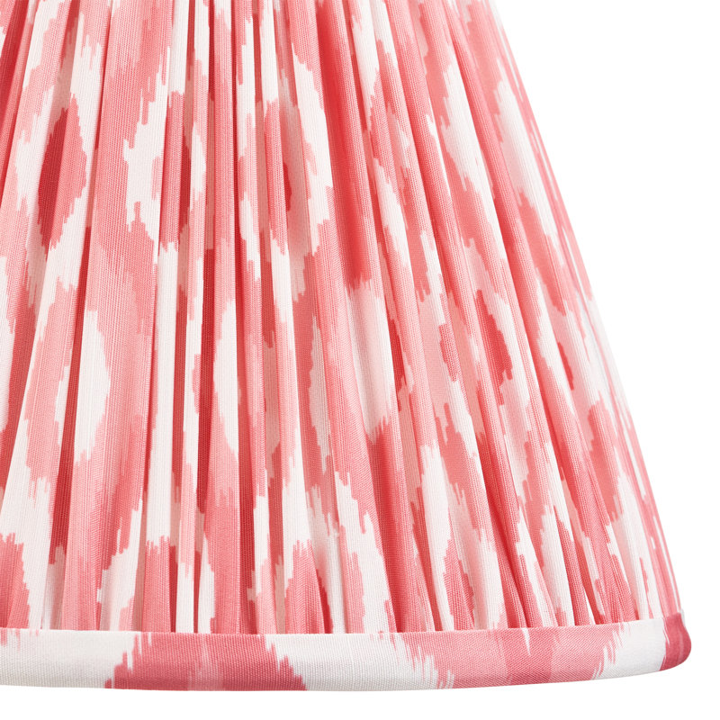 Ikat Lamp Shade, Orange, 18.5cm H x 12.5cm W x 25cm D