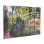 Ensemble de 3 panneaux muraux sur toile - "Le pont japonais IV" par Claude Monet pour décoration de salon, de chambre à coucher ou de bureau 