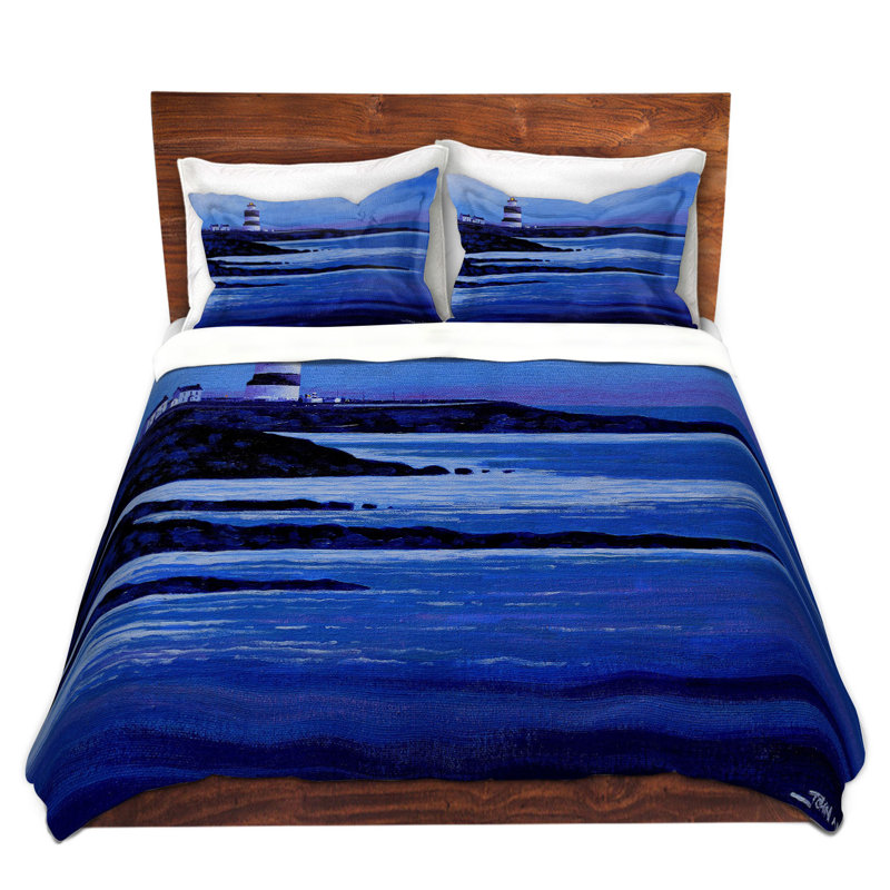 Ensemble de housse de couette crochet phare ii, 1 housse simple + 1 taie standard