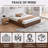 King Wooden Platform Bed Frame Without Headboard, Hydraulic Lift Up Storage, No Box Spring Needed, Walnut Brown-962734964-962734953