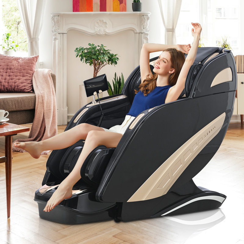 Fauteuil de massage 4D Zero Gravity - SL Track, étirement thaïlandais, balayage du corps, Bluetooth, 12 modes de massage